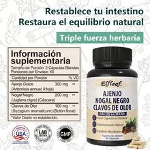 GWYNNE Elfleaf Suplemento de Bienestar Digestivo con Nogal Negro y Clavos de Olor | Desintoxicación Natural y Equilibrio Microbiano | 90 Cápsulas - 90 unidades - Ver 2