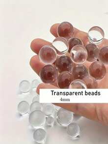 2000pcs Transparent Acrylic Ball Filler Beads - Vase Fillers, Rustic Wedding Decor, Outdoor Garden Pebbles, Display Stand Vase Decorations, Suitable For Bedroom, Living Room, Kitchen, Home Decor, Creative Projects, Decorative Beads, Accessory - Transparent Version - View 3