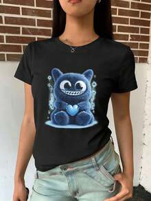 Women T-Shirts - Black - View 2