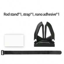 2pcs/Set (1 buah Stand dan 1 buah Tali) Stand Dudukan Joran Pancing, Dengan Tali yang Dapat Diatur, Terbuat dari Bahan ABS, Desain Portabel, Cocok untuk Pemasangan Cepat di Jembatan dan Perahu - MultiWarna - View 8