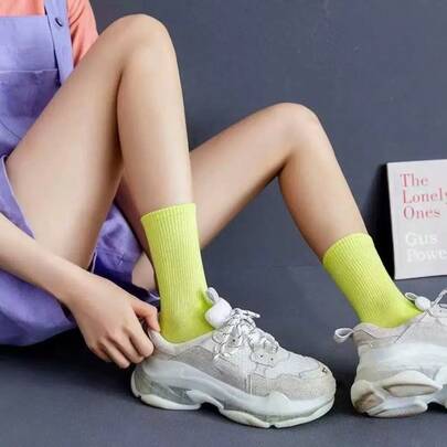 5 Piars Color Women Men Sport Socks For Cycling Running