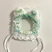 1 pieza Soporte de tarjeta de fotos lindo y dulce de estilo Kawaii con encaje, adecuado para fotos de 3 pulgadas, tarjetas de celebridades, retratos, tarjetas pequeñas, tarjetas Gachapon, identificaciones de estudiantes, producto final hecho a mano de dibujos animados bidimensionales relacionados con anime y juegos, soporte de tarjetas de colección, soporte de tarjetas de apoyo a ídolos de K-POP, soporte de tarjetas de fotos, protector de tarjetas, decoración de embalaje transparente, soporte de tarjetas de regalo Lolita - Multicolor - Ver 15