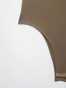 Nuevo body de verano para mujer DEEKA con contraste de encaje sexy y elegante - marrón - Ver 9