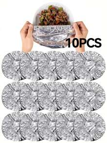 1/10/20/30/50/100pcs Reusable Aluminum Foil Food Covers, Suitable For Kitchen And Dining Table - Heat Insulation, Food Preservation For Picnic, Camping And Home Use, Food Warmer Covers | Food Safety Covers | Refrigerator Storage - 彩色 - 查看 13