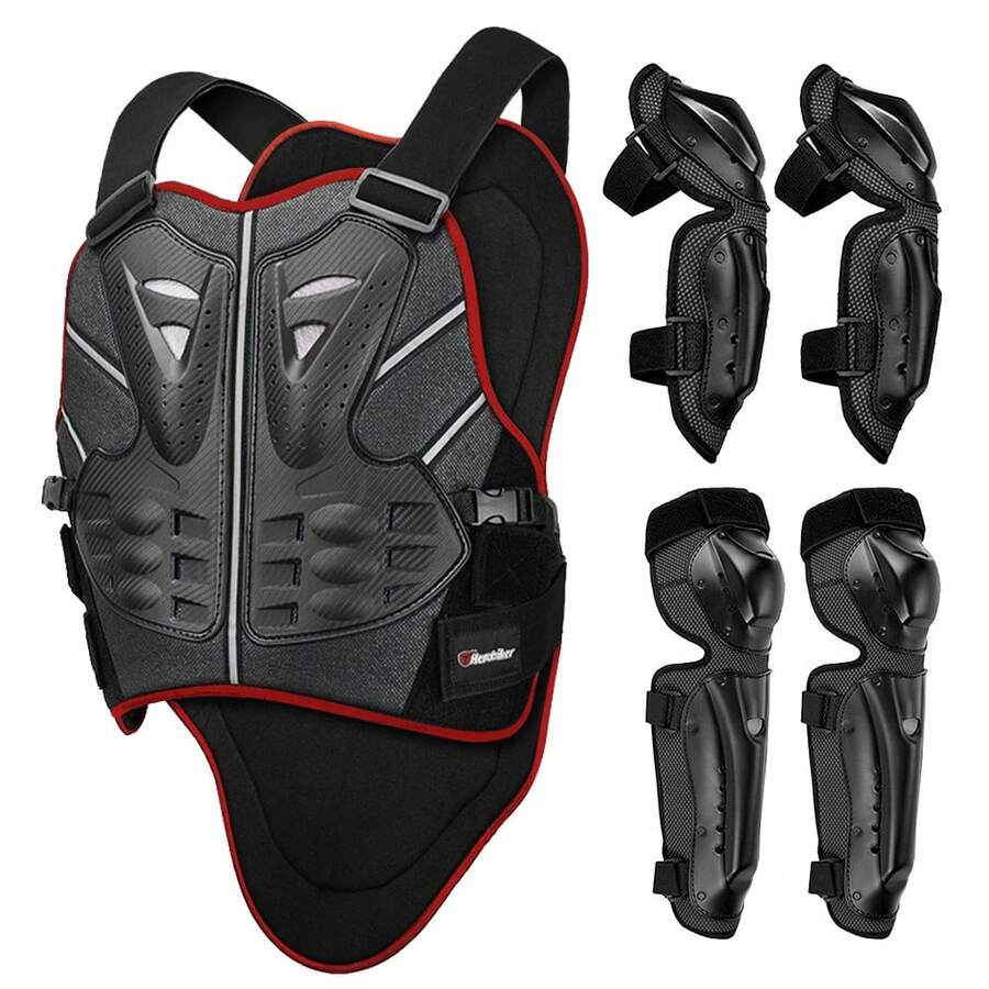 1 Pc Motorcycle Armor Armor Vest Riding Protective Chest Back Protection Motocross Armor Racing Vest Motorcycle Equipment Motorcycle Accessories Riding Essentials For Women Men Rider Gifts - A - View 1