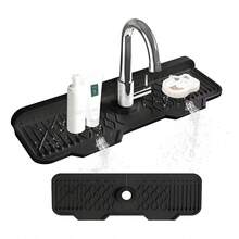Tapete de Drenaje para Grifo de Fregadero, Antisalpicaduras y Duradero, Accesorio Esencial para Cocina - Blanco - Ver 2