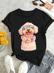 Women T-Shirts - Black - View 1