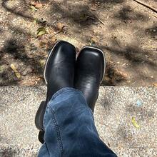 Botines Vaqueros Hombre De Piel Genuina Con Suela Antiderrapante Ligera Y Plantilla Poliuretano Confort Botas Botin bota cuero - Negro - Ver 9
