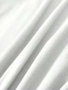 Soft 100% Cotton T-Shirt, 1 Piece, Plus Size Fashion Blouse, Casual Summer T-Shirt For Women, White, With A Perfectly Imperfect Touch, Breathable Cotton T-Shirt For Christmas, Matches Everything And Is Great. - 白色 3 - 查看 4