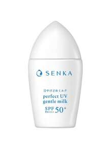 资生堂 Senka 完美 UV 温和防晒乳 40 毫升 | 舒适呵护娇嫩肌肤，抵御有害紫外线。| 专为敏感肌肤设计的优质不致粉刺配方，不含氧苯酮、甲氧基肉桂酸辛酯、酒精和香精。| 提供卓越的防晒保护，有效阻隔有害的 UVA 和 UVB 射线，预防色斑和色素沉着。| 轻盈清爽的凝胶质地，不油腻，快速吸收，不留粘腻感。同时具有防水功效。 - gentle milk - 40ml - 查看 7