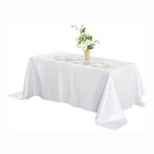 60 X 102 Inch Satin Tablecloth, Rectangular Satin Tablecloth, Shiny Silk Tablecloth, Smooth Table Decor, Suitable For Wedding Party Events - Multicolor - View 12