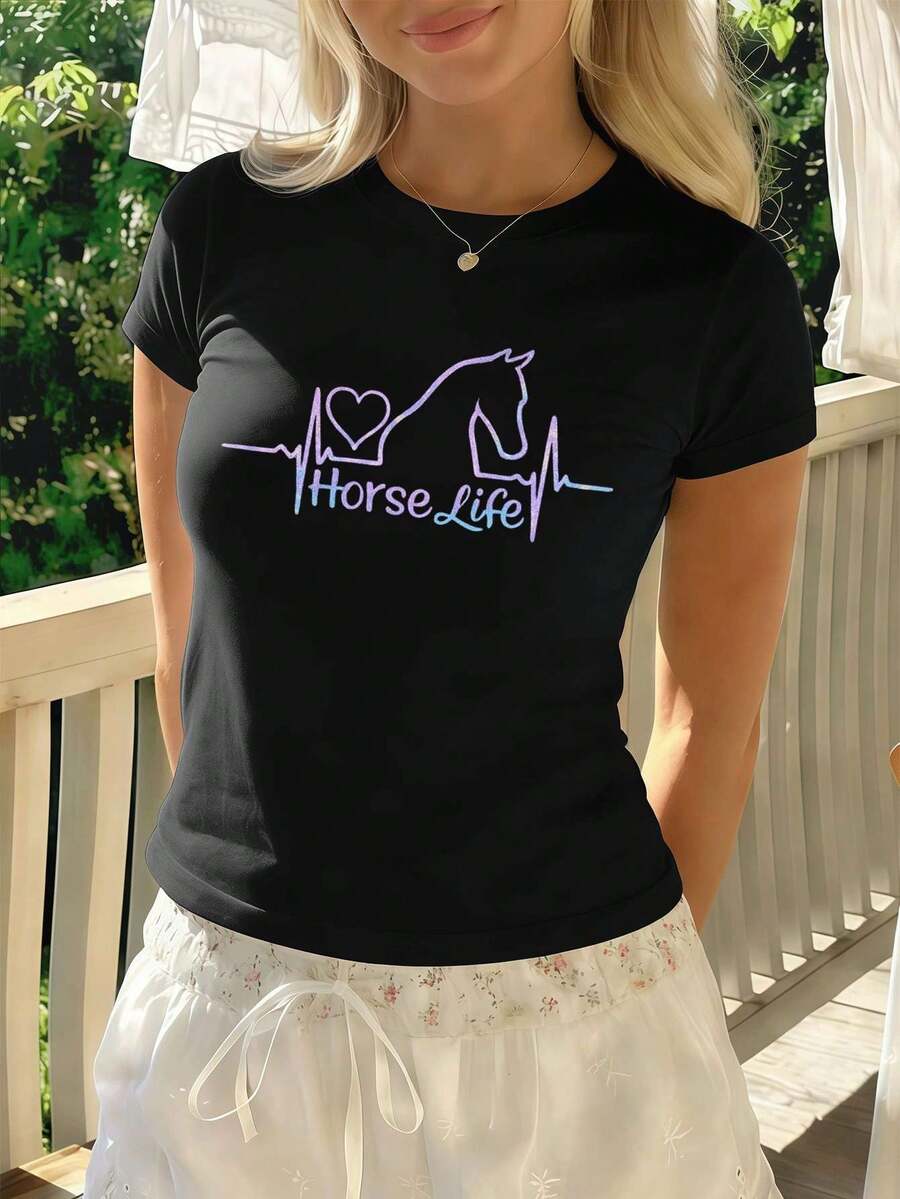 Women T-Shirts - Black - View 1