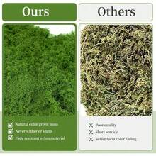 10/30/200g Artificial Moss Decor - Realistic Greenery - Packaging - Suitable For Micro Landscapes, Window Decoration And Design Layout, Bionic Moss, Green Moss Micro Landscape Decoration, DIY Green Plant Lawn Potted Plant Landscape Decoration, Outdoor Garden Yard Decoration - Multicolor - View 8