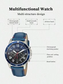Đồng hồ FOSSIL Romantic Date: Bộ máy thạch anh thanh lịch, hoạt động mượt mà, phù hợp cho những dịp đặc biệt và đeo hàng ngày FS5373 - Bạc - Xem 5