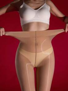 1 chiếc quần tất nữ màu nude bóng mượt, siêu mỏng, co giãn cao, xuyên thấu, kiểu dáng gợi cảm, lý tưởng cho buổi hẹn hò và tiệc tùng. - Nhiều màu - Xem 4