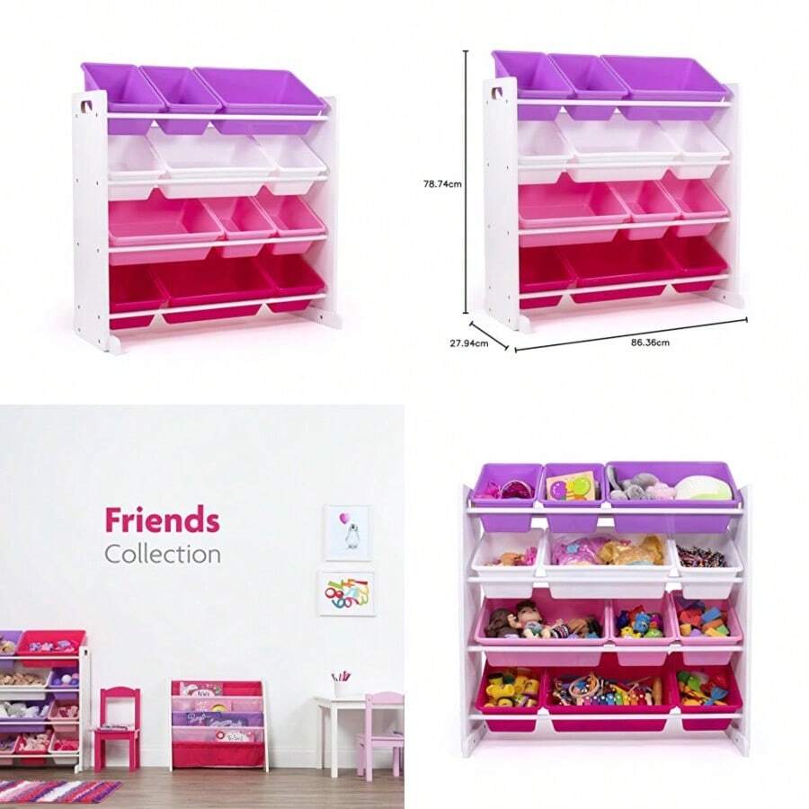 Toy Storage - White/pink/purple - View 1