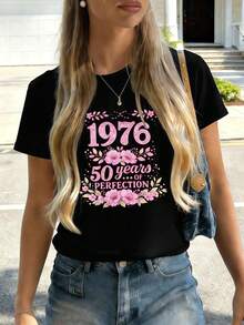 Dam-T-shirts - Svart - Visa 2