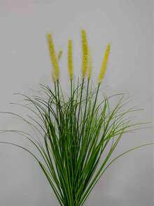 12 Bunches Artificial Onion Grass Foxtail Grass Flowers, Plastic Artificial Potted Plants - Suitable For Outdoor Garden, Indoor Decor, Window Frames | Ideal For Spring, Summer, Autumn, Winter | Anniversary, Easter, Mother's Day, Wedding | Gifts, Garden Decor | Naturally Realistic Flowers | Artificial Floral Art - Green - View 12