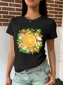 Women T-Shirts - Black - View 2