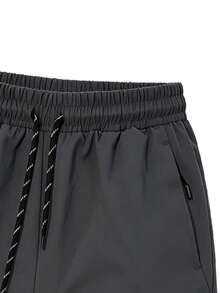 Women's Summer Lightweight Romper, With Zipper Pockets, Casual Pants, Versatile (Fits All Body Types), Suitable For Commuting And Sports - Dark Grey - View 6
