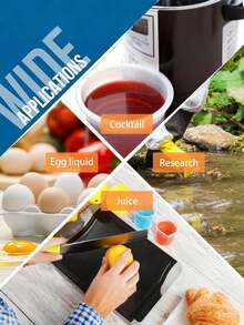 1 pieza Taza medidora de líquidos de plástico, taza multiusos para hornear y cocinar, herramienta esencial de cocina - Multicolor - Ver 9
