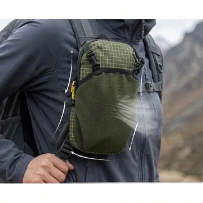 Unisex Multi-Functional Tactical Waist Bag, Water-Resistant Breathable Phone Pouch, Lightweight Portable Outdoor Hiking Running Sports Storage Bag