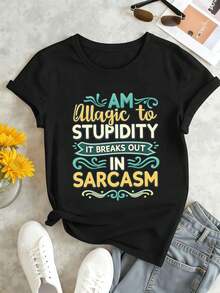 Women T-Shirts - Black - View 1