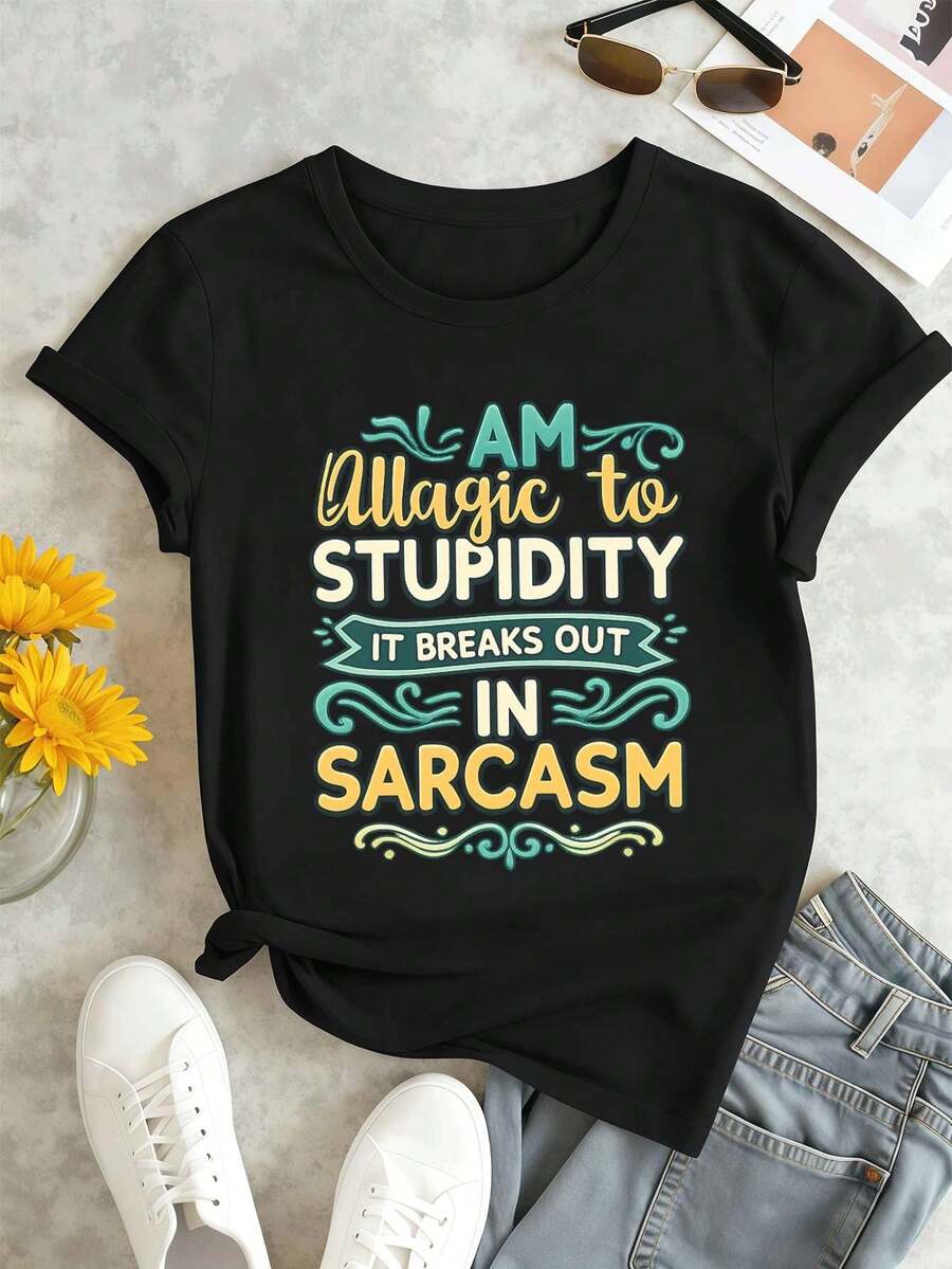 Women T-Shirts - Black - View 1