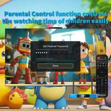 2026 SuperBox S6 Max Plus con control remoto de voz, paquete de accesorios de regalo - Azul - Ver 3