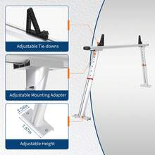 Truck Ladder Rack - Silver - View 3