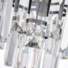 Lampu Gantung Kristal Emas, Lampu Gantung Kristal Mewah Ringan, Lampu Gantung Semi-Flush Mount Modern, Dudukan Bohlam E26, Bohlam Tidak Termasuk, Cocok Untuk Ruang Tamu, Lorong, Ruang Makan Dan Kamar Tidur - 25 cm/9,84 inci - View 3