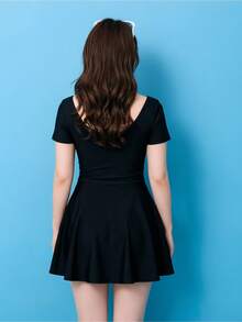 Plus Size One-Pieces - Black [polyester Fabric] - View 5