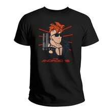 Playera Android 16 Androide Db Bola Dragon Terminator Robot Humor Skin Legendario - Calidad Premium (CH) - Negro - Ver 2