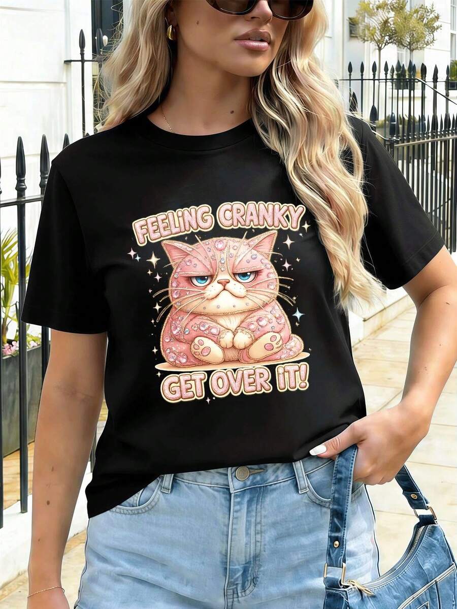 Women T-Shirts - Black - View 1