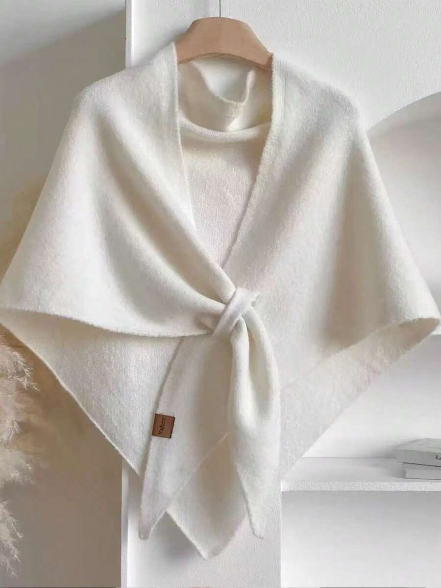 Xale feminino macio e quente em imitação de cashmere - Estilo retrô elegante, com fecho de laço, xale confortável para todas as estações, adequado para ocasiões casuais e formais, casamentos, como lenço feminino, item essencial para viagens e férias. - Multicolorido - Ver 1