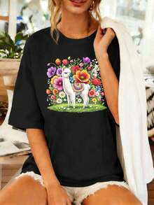 Women T-Shirts - Black - View 1