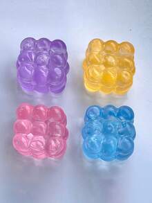 Juguete de cubo translúcido blando, juguete antiestrés, recuerdo de fiesta, regalo de cumpleaños, regalo festivo, juguete suave y lindo, blando - Multicolor - Ver 6
