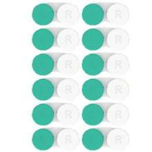 Contact Lens Cases 12 Pack. FDA Approved. 2019 Improved Design/Quality. Tweezers and Applicator Included. One Year Bulk Supply. Protect Your Eyes by Changing Your Lens Case Monthly - como en la foto - Ver 9