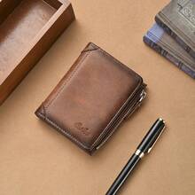 New Men's Short Zipper Wallet, Multi-Card Slots Large Capacity Card Holder Portable - Multicolor - View 13
