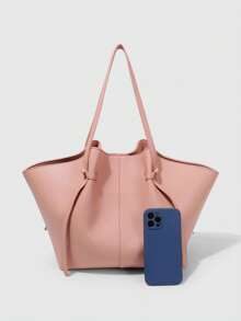 Women's Fashion Shoulder Bag, Crossbody Handbag, Multi-Functional Special Edition, Elegant Design, Large Capacity, Durable, Lightweight, Suitable For Work, Travel, Business, Can Fit Cosmetics - Pink - View 9