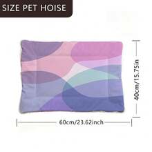 1pc Soft Pet Bed Cushion, Reversible Geometric Pattern Dog Crate Mat, Washable Pad Suitable For Small/Medium/Large Dogs, Cat Bed Mat, Four Seasons - Multicolor - View 8