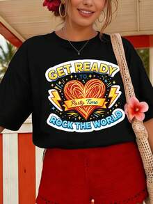 Women T-Shirts - Black - View 1