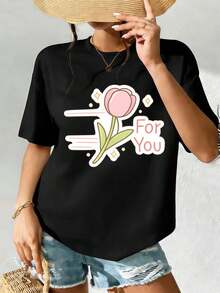 Women T-Shirts - Black - View 2