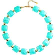 Dây chuyền hạt cườm rực rỡ dành cho nữ, vòng cổ choker phong cách Bohemian độc đáo làm từ hạt nhựa, quà tặng Ngày của Mẹ hoặc sinh nhật cho mẹ, cô giáo, dì. - vòng cổ màu cam - Xem 8