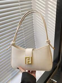 New Luxury Solid Color High-End Multifunctional Women's Shoulder Bag - White - View 7