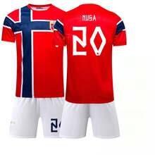 Norway's Home Jersey No.9 For The 2026 USA-Canada-Mexico World CupNorway's Home Jersey No.9 For The 2026 USA-Canada-Mexico World Cup - 2026挪威主場球衣-20號 - 查看 5