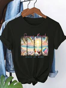 Women T-Shirts - Black - View 1