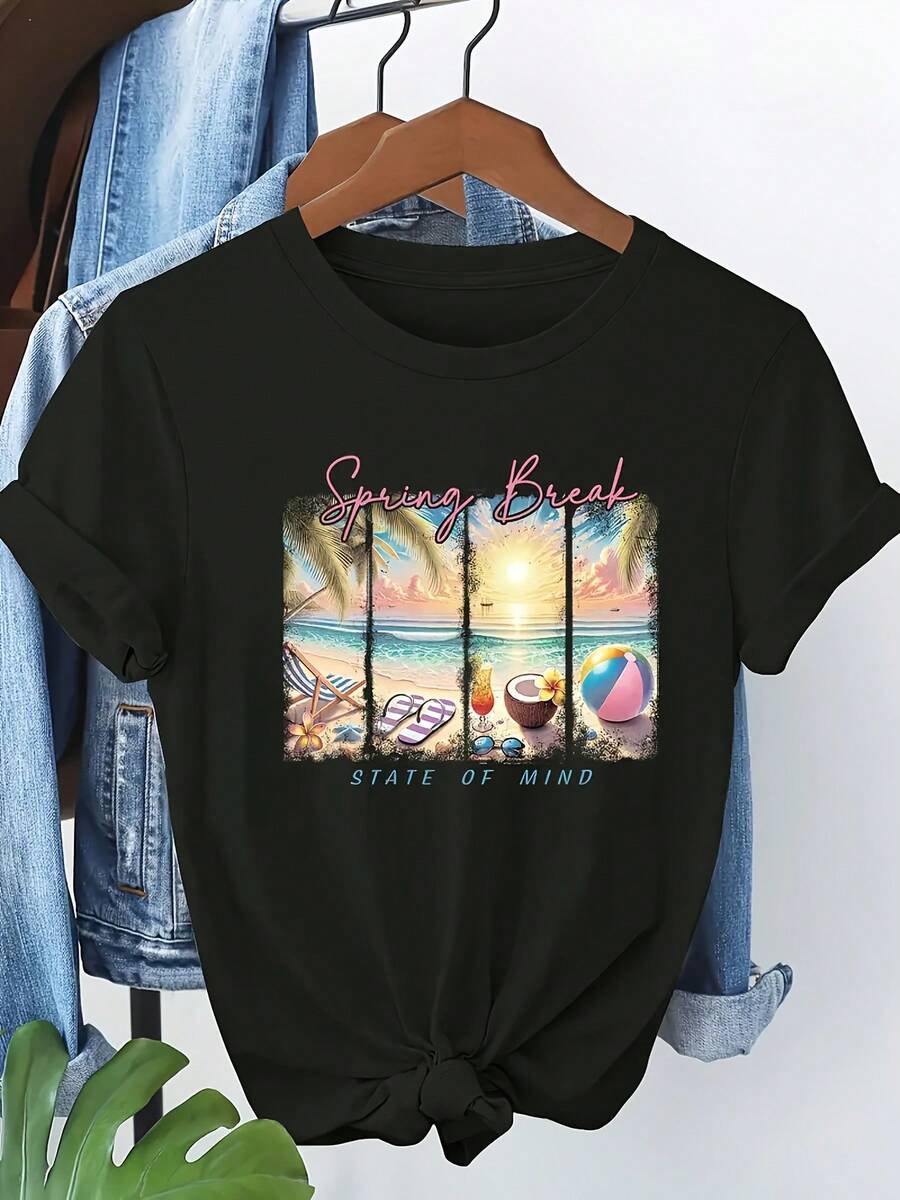 Women T-Shirts - Black - View 1