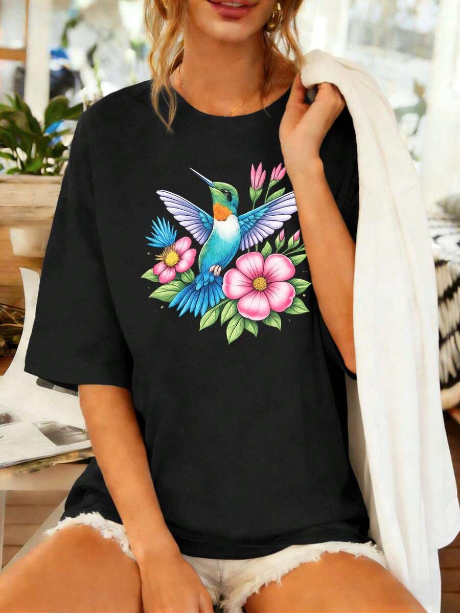 Women T-Shirts - Black - View 1
