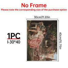 1/9 bức tranh sơn dầu lãng mạn cổ điển trên vải canvas, tranh treo tường trang trí phòng ngủ, nhà cửa, đồ trang trí thẩm mỹ, có khung tùy chọn, tranh trang trí tường phong cách cổ điển nữ thần và hoa, tranh canvas không khung trang trí phòng khách, phòng ngủ, phòng tắm, nhà bếp, văn phòng. - nhiều màu - Xem 16